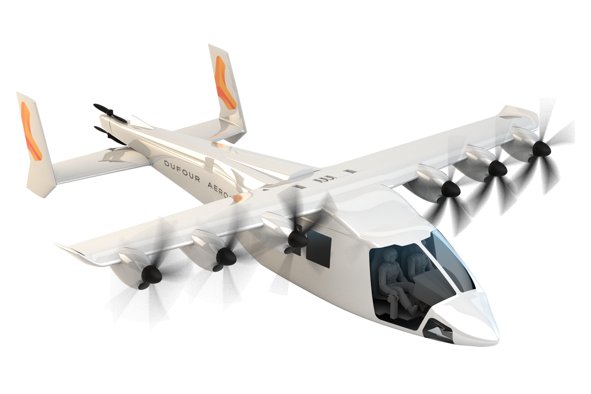 Dufour Aerospace Aero3 passenger hybrid-electric VTOL aircraft Dufour Aerospace Aero3 passenger hybrid-electric VTOL aircraft